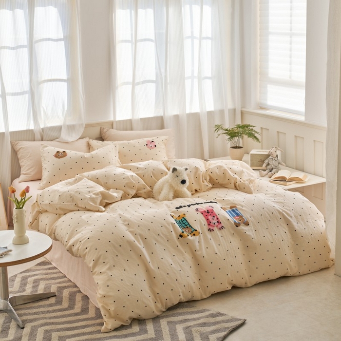 91家纺网 家纺一手货源 找家纺 （总）洋铭区（原狠狠爱） 2025新款A类全棉双层纱毛巾绣四件套