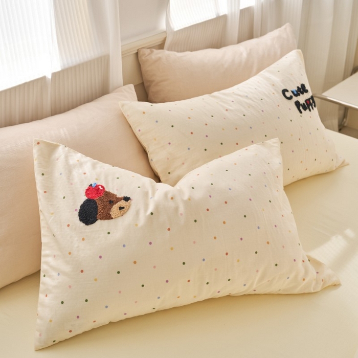 91家纺网 家纺一手货源 找家纺 洋铭区（原狠狠爱） 2025新款A类全棉双层纱毛巾绣四件套 蓝色购物车