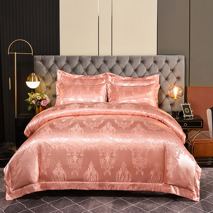 91家纺网 家纺一手货源 找家纺 （总）优美 2025新款一字绣提花四件套系列