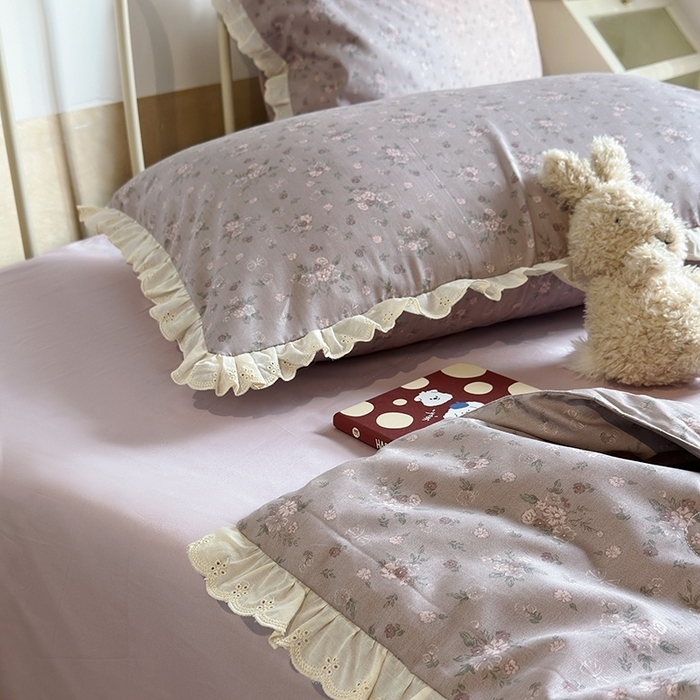 91家纺网 家纺一手货源 找家纺 （总）绫韵家纺 2025新品夏季韩式浪漫小花边空调被夏被薄被子套件系列