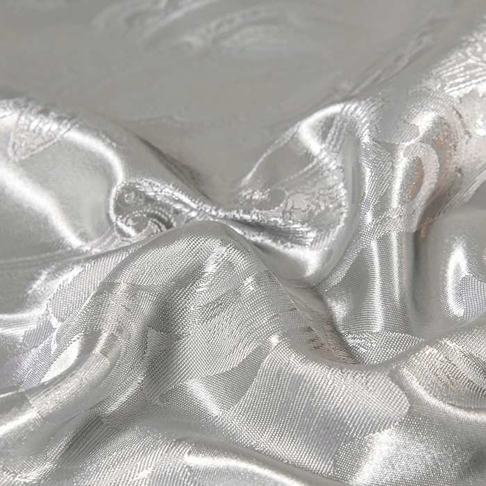 91家纺网 家纺一手货源 找家纺 优美 2025新款一字绣提花四件套系列 曼珠莎华（银灰）