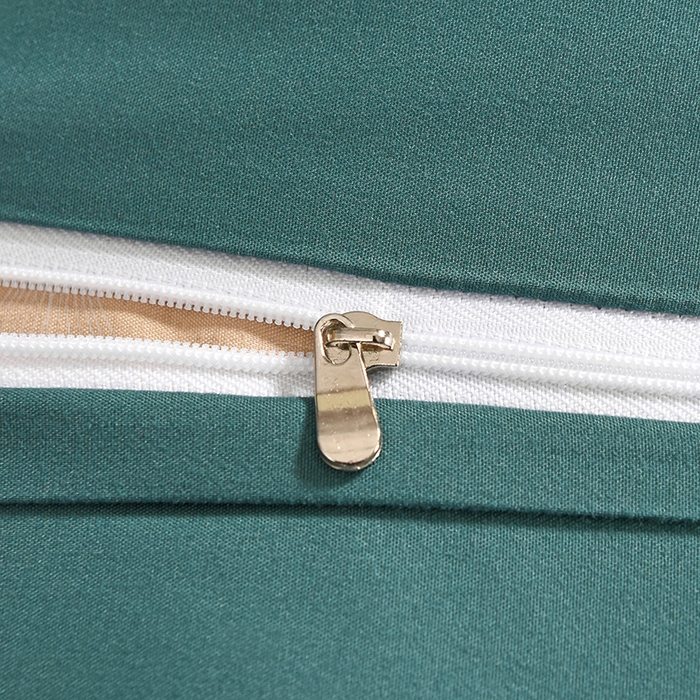 91家纺网 家纺一手货源 找家纺 优美 2025新款一字绣提花四件套系列 尊享繁华（翡翠绿）