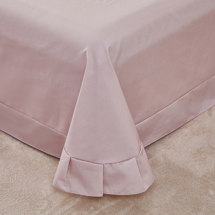 91家纺网 家纺一手货源 找家纺 雲归梦 2025春夏新款全棉纯棉5D数码印花四件套 如若梦境-桔