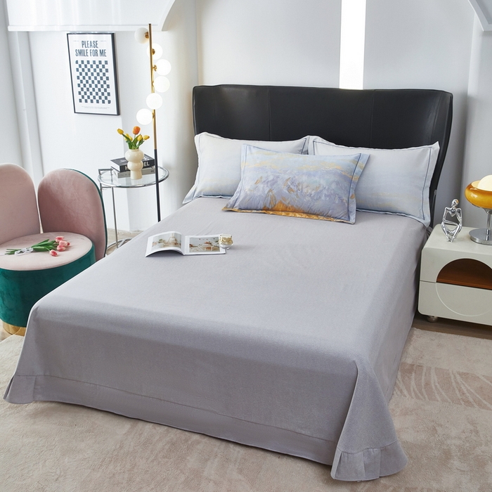 91家纺网 家纺一手货源 找家纺 雲归梦 2025春夏新款全棉纯棉5D数码印花四件套 日照金山