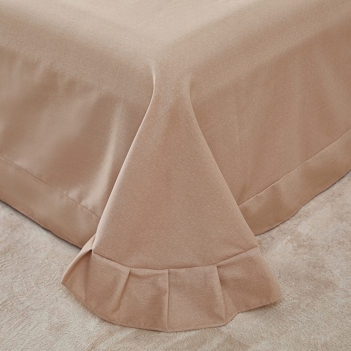 91家纺网 家纺一手货源 找家纺 雲归梦 2025春夏新款全棉纯棉5D数码印花四件套 甜花香-桔