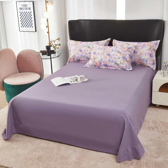 91家纺网 家纺一手货源 找家纺 雲归梦 2025春夏新款全棉纯棉5D数码印花四件套 花舞序曲