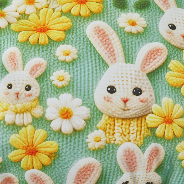 91家纺网 家纺一手货源 找家纺 雲归梦 2025春夏新款全棉纯棉5D数码印花四件套 萌宠乐园-绿