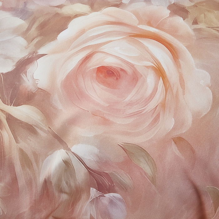 91家纺网 家纺一手货源 找家纺 雲归梦 2025春夏新款全棉纯棉5D数码印花四件套 盛世牡丹-粉