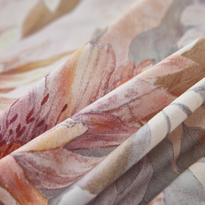 91家纺网 家纺一手货源 找家纺 雲归梦 2025春夏新款全棉纯棉5D数码印花四件套 荷韵飘香-粉