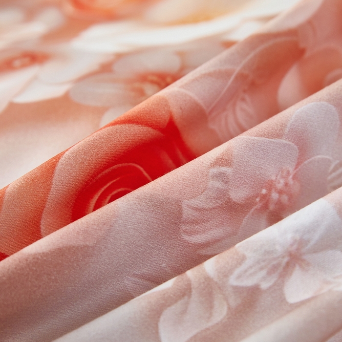 91家纺网 家纺一手货源 找家纺 雲归梦 2025春夏新款全棉纯棉5D数码印花四件套 花语悠然-粉