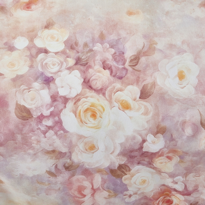 91家纺网 家纺一手货源 找家纺 雲归梦 2025春夏新款全棉纯棉5D数码印花四件套 如若梦境-桔