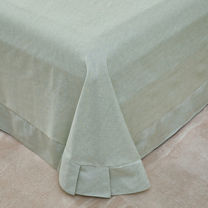 91家纺网 家纺一手货源 找家纺 雲归梦 2025春夏新款全棉纯棉5D数码印花四件套 花开雏菊-绿