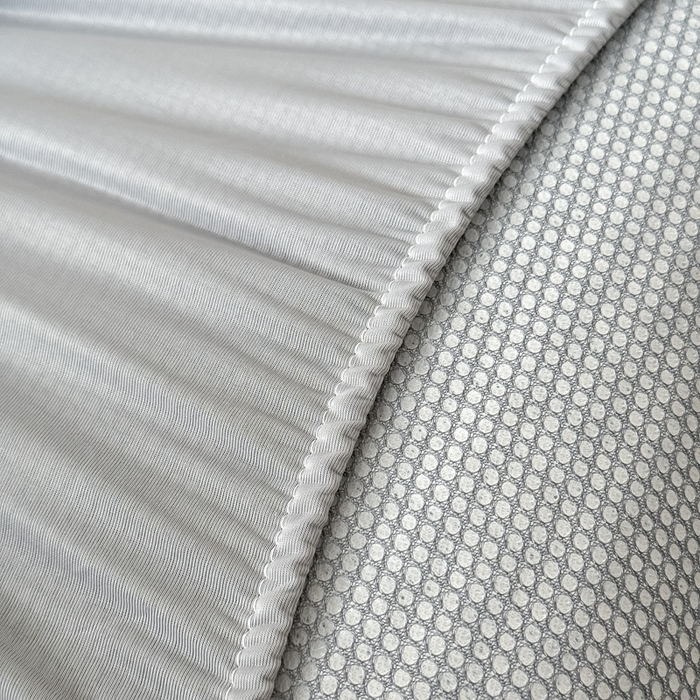 91家纺网 家纺一手货源 找家纺 卡罗兰 2025新款豆豆凉席小冰熊床裙床笠款 绅士灰-床笠