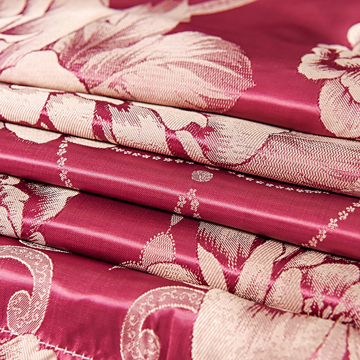 91家纺网 家纺一手货源 找家纺 优美 2025新款高克重贡缎提花四件套系列 花都绽放-紫