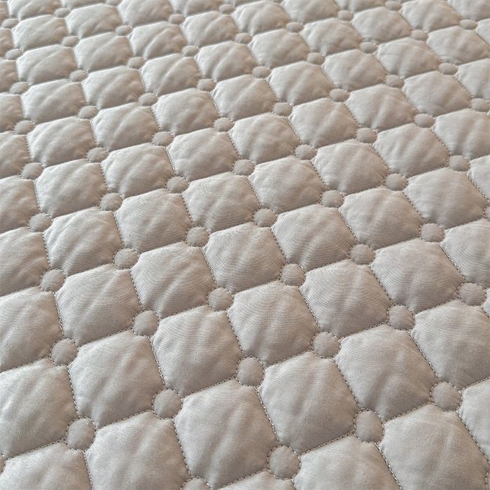 91家纺网 家纺一手货源 找家纺 丽诺床垫 2025春夏新款酒店款双面全棉抗菌床褥 酒店双面全棉抗菌床褥-灰色