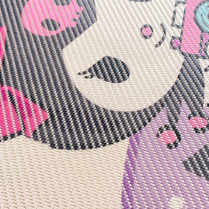 91家纺网 家纺一手货源 找家纺 蓝邻家纺 2025新款学生专用印花冰藤席 可爱库洛米