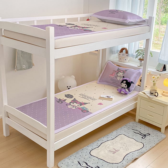 蓝邻家纺 2025新款学生专用印花冰藤席 可爱库洛米