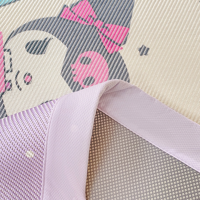 91家纺网 家纺一手货源 找家纺 蓝邻家纺 2025新款学生专用印花冰藤席 可爱库洛米