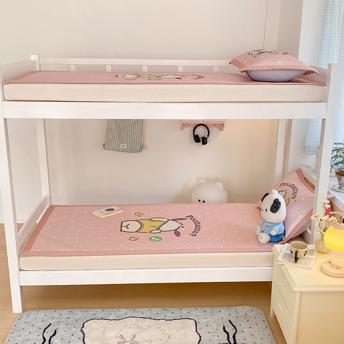 91家纺网 家纺一手货源 找家纺 蓝邻家纺 2025新款学生专用印花冰藤席 萌萌帕恰狗