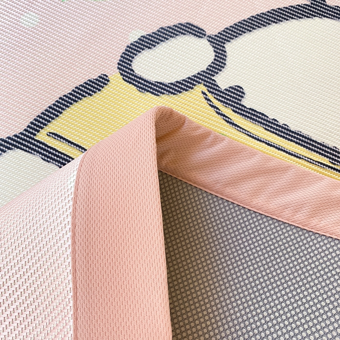 91家纺网 家纺一手货源 找家纺 蓝邻家纺 2025新款学生专用印花冰藤席 萌萌帕恰狗