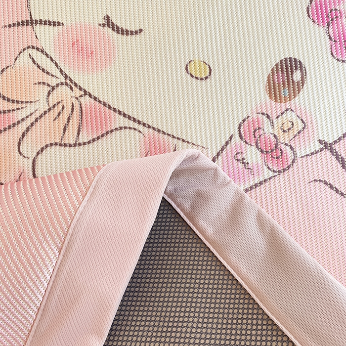 91家纺网 家纺一手货源 找家纺 蓝邻家纺 2025新款学生专用印花冰藤席 梦幻kitty猫