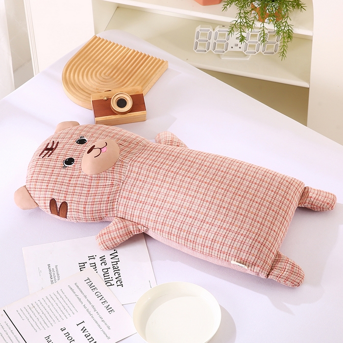 91家纺网 家纺一手货源 找家纺 （总）蔻眠 小虎牙-全棉卡通荞麦枕儿童学生成人护颈枕芯