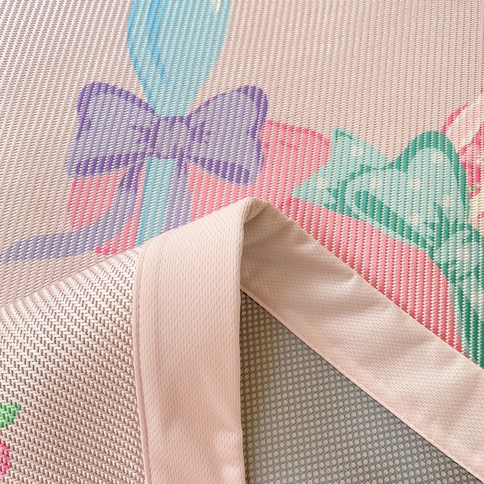 91家纺网 家纺一手货源 找家纺 蓝邻家纺 2025新款学生专用印花冰藤席 魔法美乐蒂