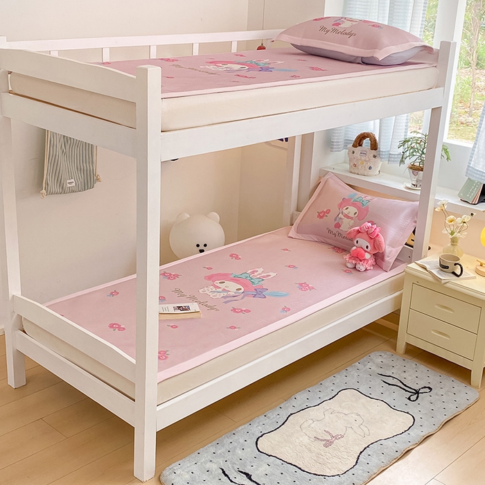 蓝邻家纺 2025新款学生专用印花冰藤席 魔法美乐蒂