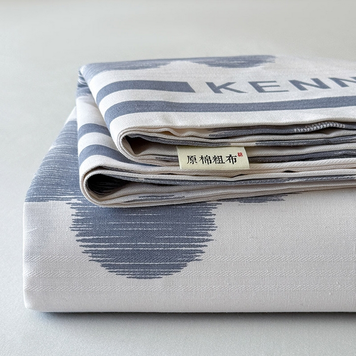 91家纺网 家纺一手货源 找家纺 （总）红日子纺织品 2025新款直播热卖原棉提花锻条老粗布印花床单三件套