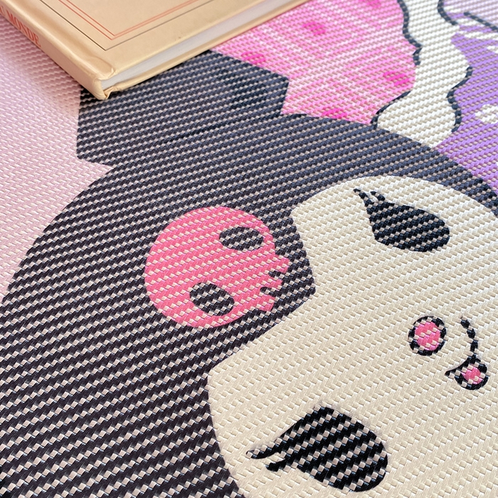 91家纺网 家纺一手货源 找家纺 蓝邻家纺 2025新款学生专用印花冰藤席 糖果库洛米