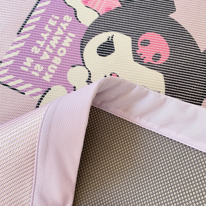 91家纺网 家纺一手货源 找家纺 蓝邻家纺 2025新款学生专用印花冰藤席 糖果库洛米