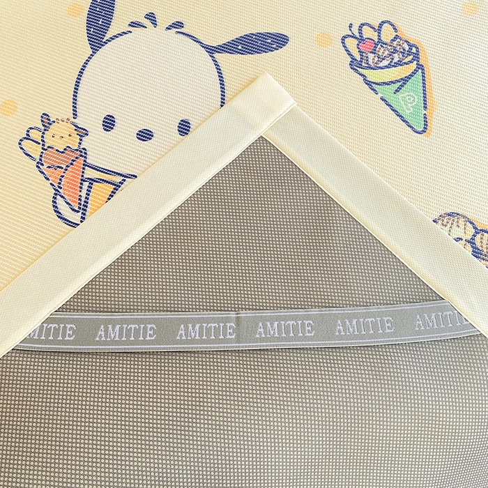 91家纺网 家纺一手货源 找家纺 蓝邻家纺 2025新款学生专用印花冰藤席 甜品帕恰狗