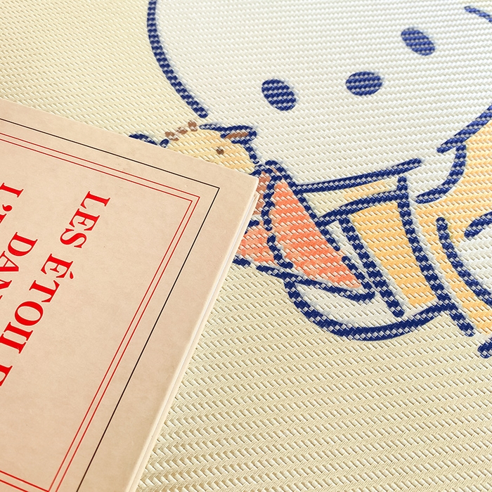 91家纺网 家纺一手货源 找家纺 蓝邻家纺 2025新款学生专用印花冰藤席 甜品帕恰狗