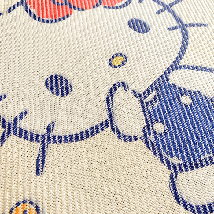 91家纺网 家纺一手货源 找家纺 蓝邻家纺 2025新款学生专用印花冰藤席 hellokitty