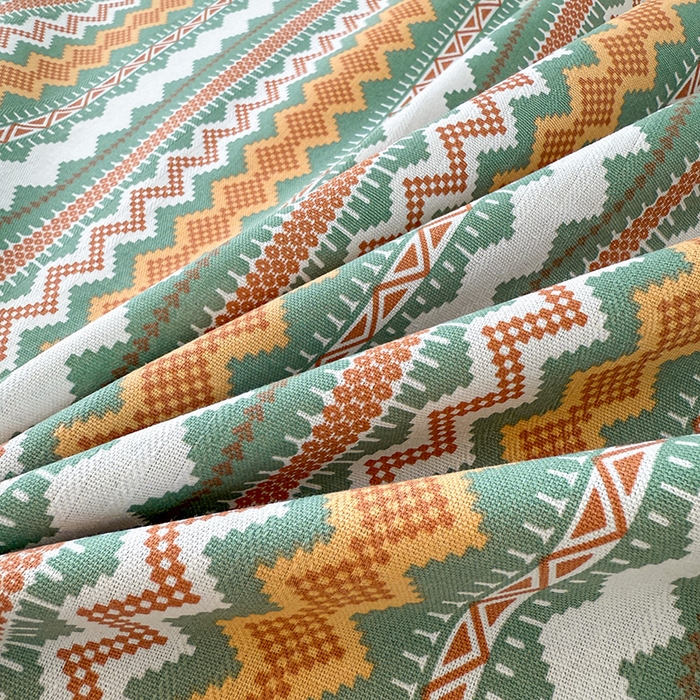 91家纺网 家纺一手货源 找家纺 （总）红日子纺织品 2025新款直播热卖原棉提花锻条老粗布印花床单三件套