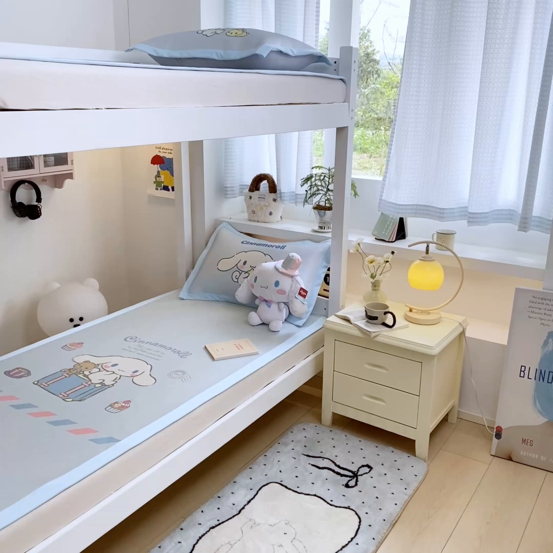 91家纺网 家纺一手货源 找家纺 蓝邻家纺 2025新款学生专用印花冰藤席 害羞玉桂狗