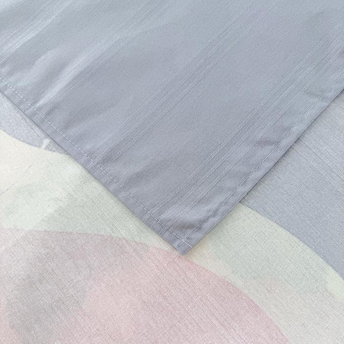 91家纺网 家纺一手货源 找家纺 红日子纺织品 2025新款直播热卖原棉提花锻条老粗布印花床单三件套 银杏叶