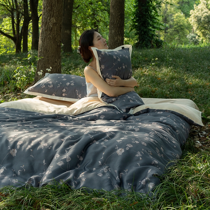 91家纺网 家纺一手货源 找家纺 （总）禾时 2025新款60S兰精天丝数码印花四件套