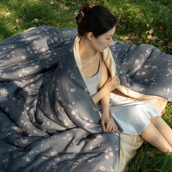 91家纺网 家纺一手货源 找家纺 （总）禾时 2025新款60S兰精天丝数码印花四件套