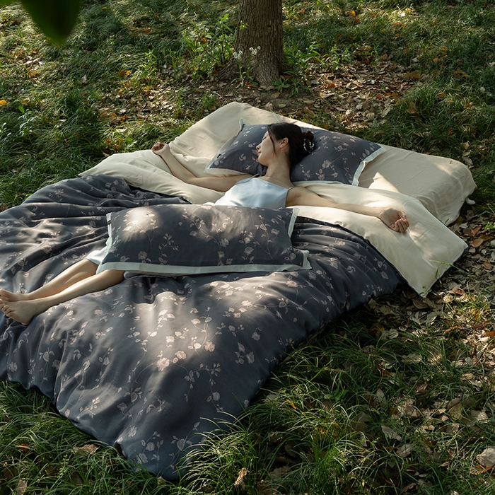 91家纺网 家纺一手货源 找家纺 （总）禾时 2025新款60S兰精天丝数码印花四件套