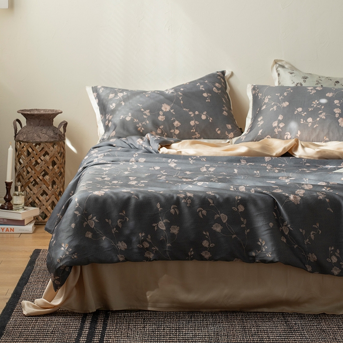 91家纺网 家纺一手货源 找家纺 （总）禾时 2025新款60S兰精天丝数码印花四件套