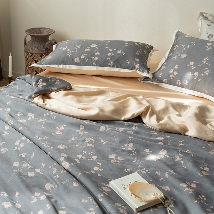 91家纺网 家纺一手货源 找家纺 （总）禾时 2025新款60S兰精天丝数码印花四件套