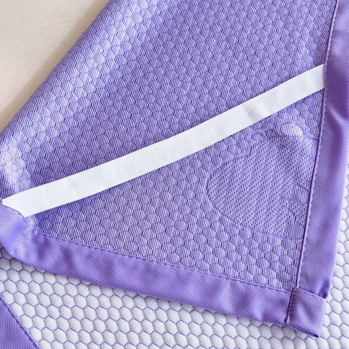 91家纺网 家纺一手货源 找家纺 找底底家纺 2025新款直播A类冰豆豆软席可机洗空调席子凉席三件套 卡皮巴拉-黛紫