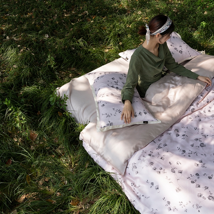 91家纺网 家纺一手货源 找家纺 （总）禾时 2025新款60S兰精天丝数码印花四件套