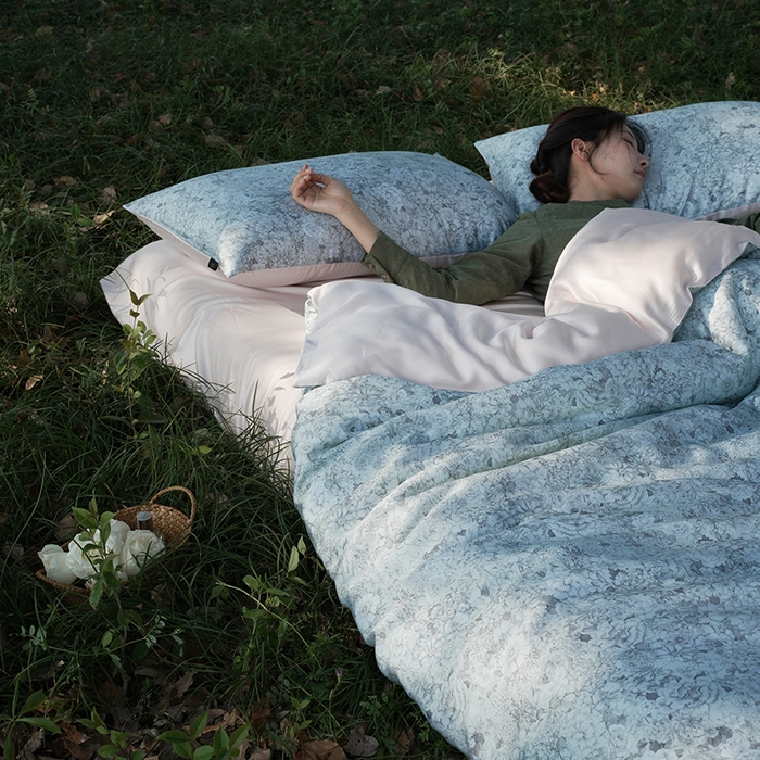 91家纺网 家纺一手货源 找家纺 （总）禾时 2025新款60S兰精天丝数码印花四件套