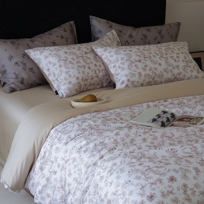 91家纺网 家纺一手货源 找家纺 （总）禾时 2025新款60S兰精天丝数码印花四件套