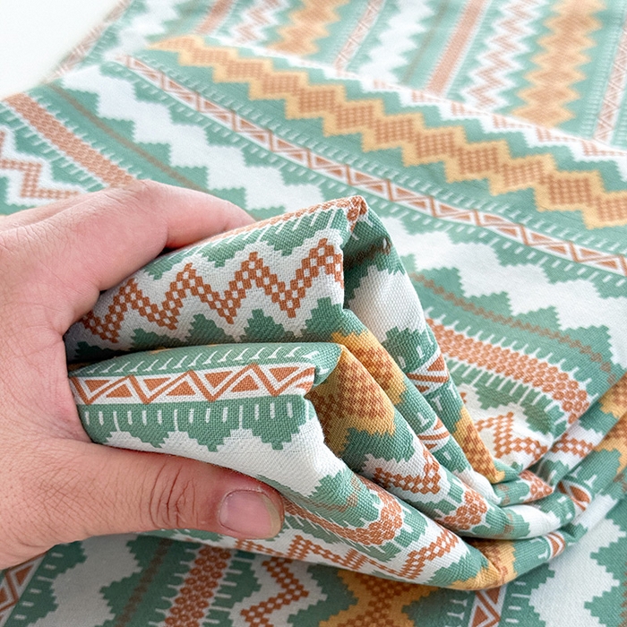 91家纺网 家纺一手货源 找家纺 红日子纺织品 2025新款直播热卖原棉提花锻条老粗布印花床单三件套 简爱