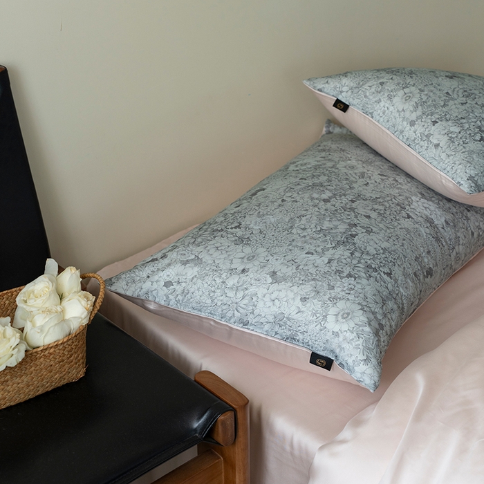 91家纺网 家纺一手货源 找家纺 禾时 2025新款60S兰精天丝数码印花四件套 安夏-绿