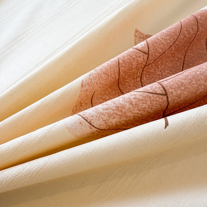 91家纺网 家纺一手货源 找家纺 红日子纺织品 2025新款直播热卖原棉提花锻条老粗布印花床单三件套 飘絮