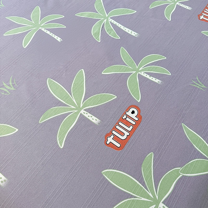 91家纺网 家纺一手货源 找家纺 红日子纺织品 2025新款直播热卖原棉提花锻条老粗布印花床单三件套 倩影